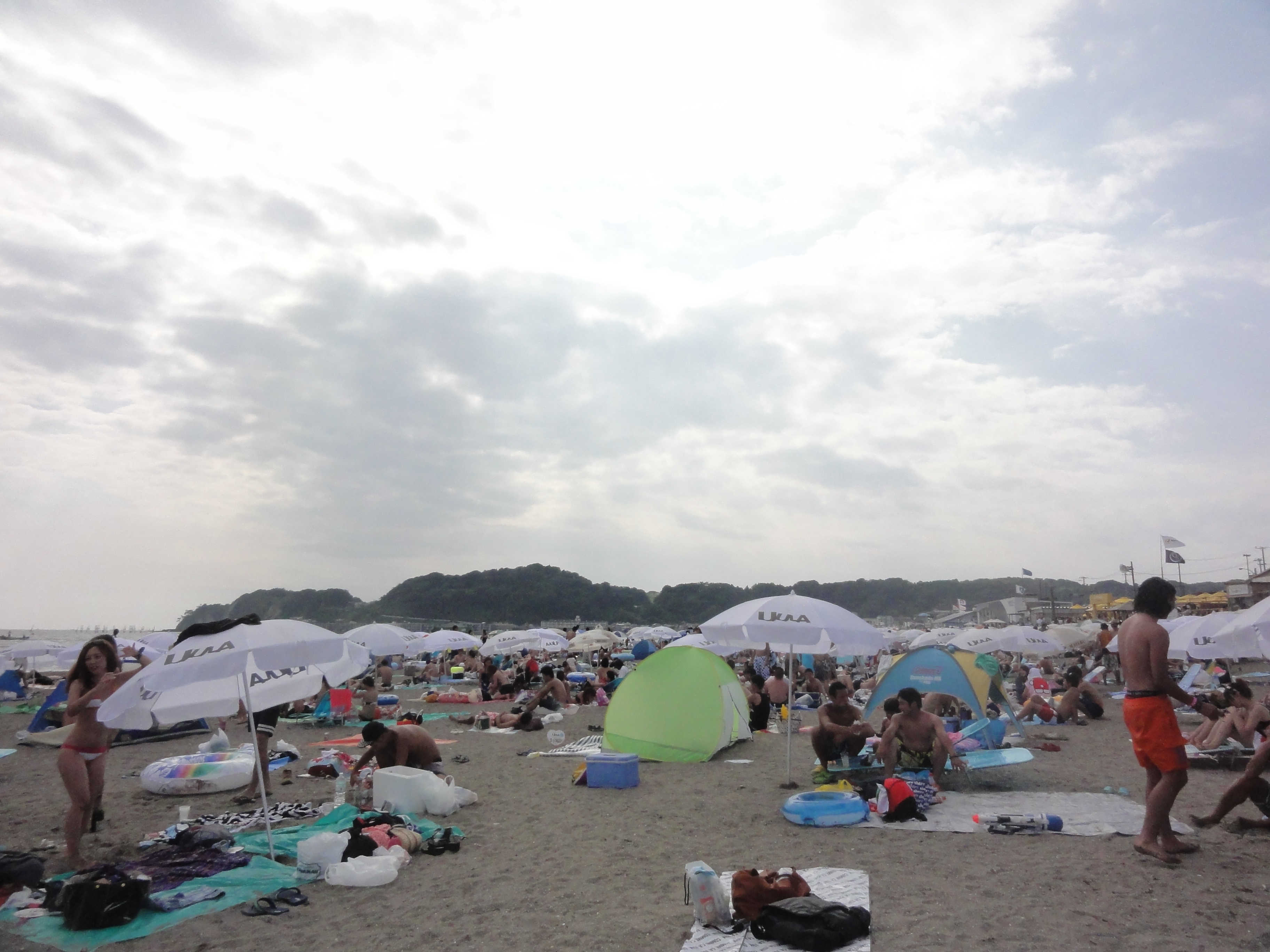 湘南 海 由比ヶ浜海水浴場 湘南